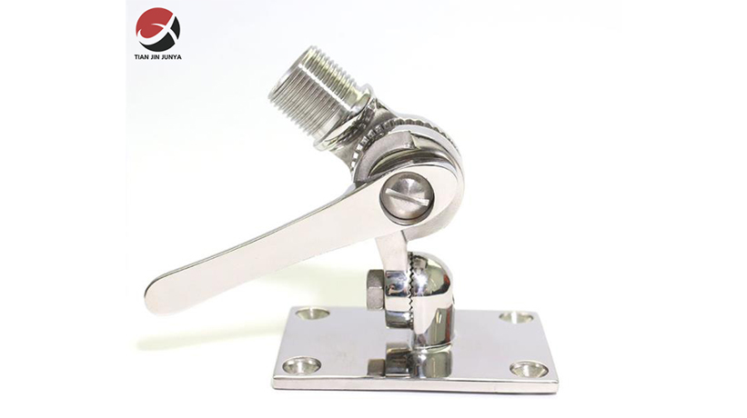 不鏽鋼(gāng)316船用五金(jin)配件-底座(zuò)調節式天(tiān)線