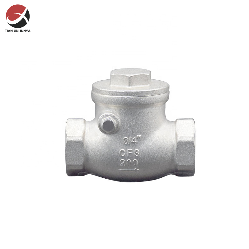 不鏽鋼(gang)内螺紋(wén)卧式單(dān)向止回(huí)閥